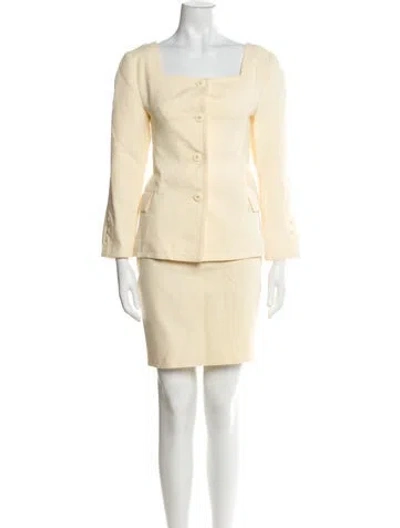 Pre-owned Courrèges Skirt Set In Neutral