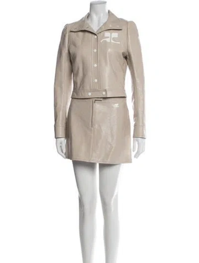 Pre-owned Courrèges Skirt Set In Neutral