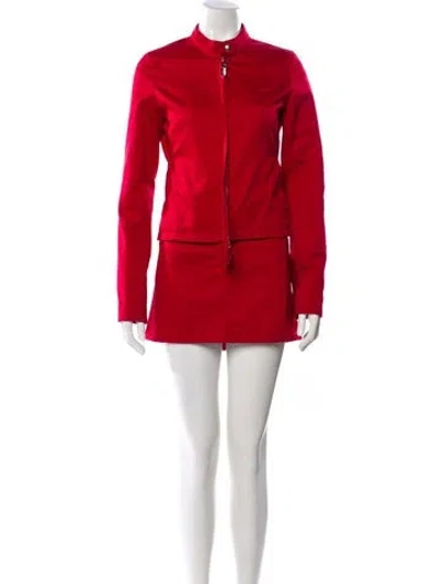 Pre-owned Courrèges Skirt Suit In Red