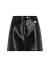 Courrèges Courreges Re-edition Vinyl Effect Mini Skirt Women In Black