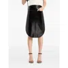 Courrèges Courreges Black Cotton Blend Skirt