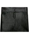 Courrèges Black Mini Skirt With Concealed Fastening And Pockets In Black