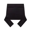 Courrèges Reversed Belt Satin Mini Skirt In Black