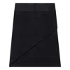 Courrèges Oblique Draped Polywool Mini Skirt In Black