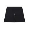 Courrèges Twill Mini Skirt With Zipper In Black