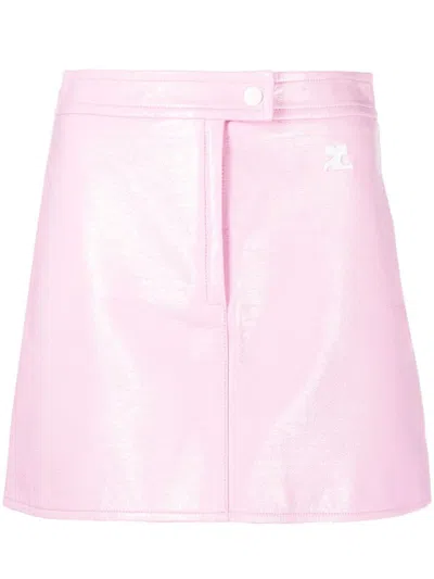 Courrèges Mini Skirt In Pink