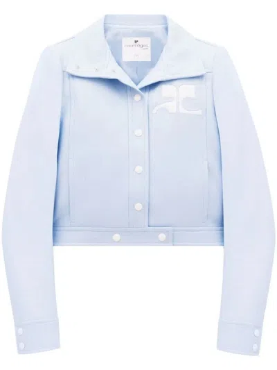Courrèges Courregès Sky Blue Cotton Jacket