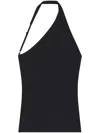 Courrèges Slash Asymmetric Top In Black
