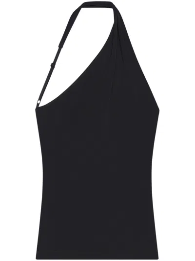 Courrèges Slash Asymmetric Top In Black