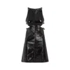 Courrèges Courreges Slash Buckle Vinyl Dress Women In Black