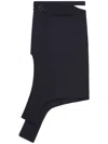Courrèges Slash Cutout Wool Midi Skirt In Black