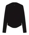 Courrèges Slash-neck Sweater In Black