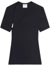 Courrèges Slash T-shirt In Black