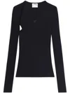 Courrèges Slash Top In Schwarz