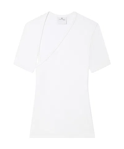 Courrèges Slash T-shirt In White