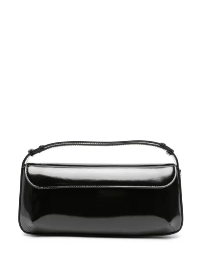Courrèges Sleek Leather Tote Bag In Black