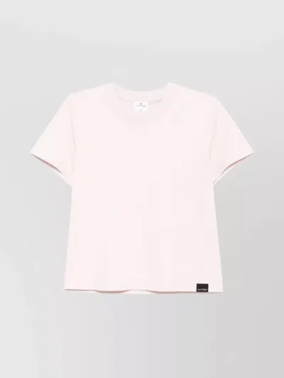Courrèges Sleeve Crew Neck Straight Hem