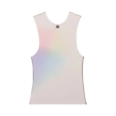Pre-owned Courrèges Sleeveless Aura Tulle Tank Top 'multicolor-color' | Multi-color | Men's Size Xs
