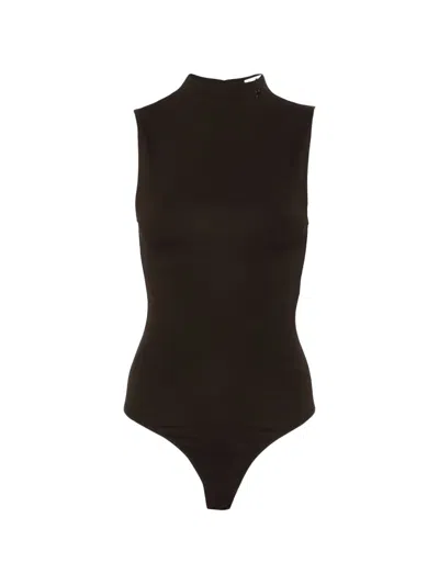 Courrèges Sleeveless Bodysuit In Black