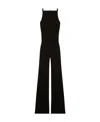 Courrèges Sleeveless Bootcut Jumpsuit In Black