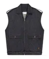 Courrèges Blue Solid Shirt Collar Jacket In Blue