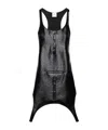 Courrèges Reversed Dress In Black