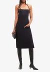 Courrèges Bigout Halterneck Midi Dress In Black