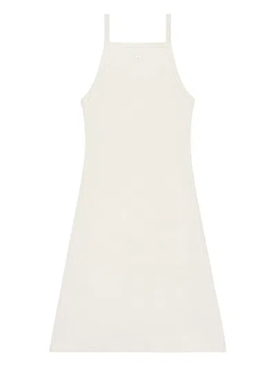 Courrèges Sleeveless Mini Dress In White
