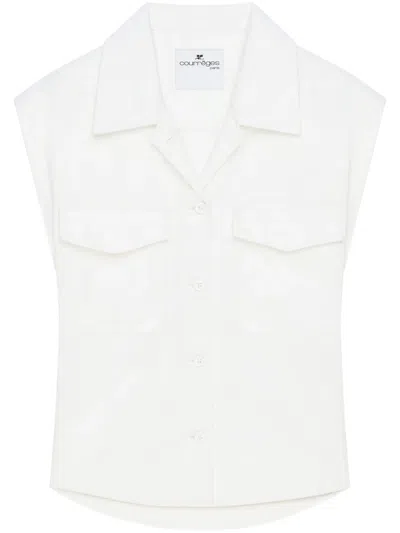 COURRÈGES SLEEVELESS SHIRT