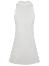 Courrèges Sleeveless Twill A-line Dress In Heritage White