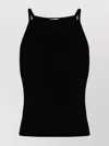 Courrèges Sleeveless Square Neck Racerback Vest