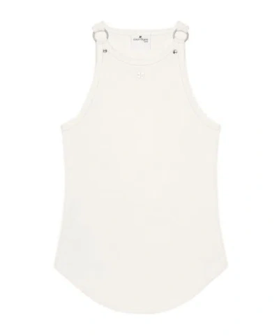 COURRÈGES COURRÈGES BUCKLE 90'S RIB TANK TOP