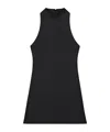 Courrèges Twisted Design Sleeveless Top In Soft Cotton In Black
