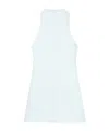 Courrèges Sleeveless Twill A-line Dress In White