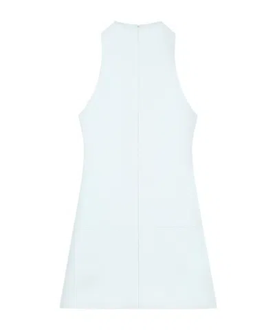 Courrèges Sleeveless Twill A-line Dress In White