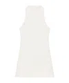 Courrèges Sleeveless Twill A-line Dress In White