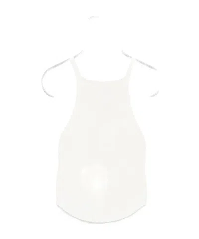 COURRÈGES COURRÈGES SLEEVELESS CIRCLE RIBBED-KNIT TOP