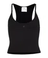 Courrèges Scuba Rib Knit Tank Top In Black