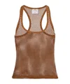 Courrèges Sleeveless Vest In Brown