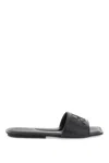 Courrèges Logo Nappa Leather Flat Sandals