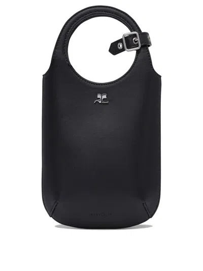 Courrèges Slim Holy Bag In Black