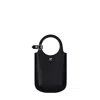 Courrèges Black Slim Holy Crossbody Bag In Black