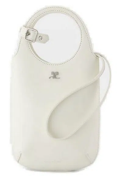 Courrèges Slim Holy Bag In White
