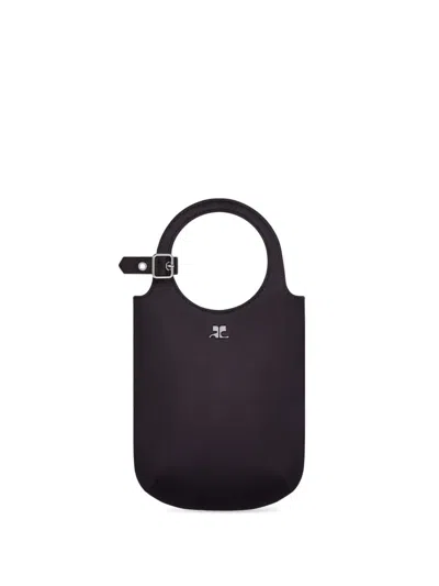 Courrèges Courregès Slim Holy Purse In Black