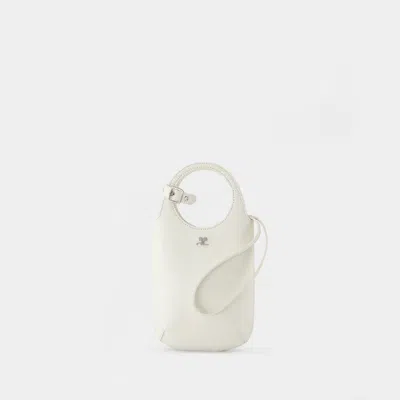 Courrèges Courregès Slim Holy Purse In White