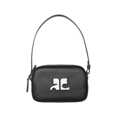 Pre-owned Courrèges Slim Leather Camera Bag 'black' | Women's Size Onesize