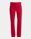Courrèges Slim-leg Tech Crepe Pants In Ruby