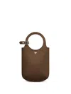 Courrèges Small Holy Tote Bag In Brown