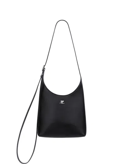 Courrèges Small Melt Tote Bag In Black
