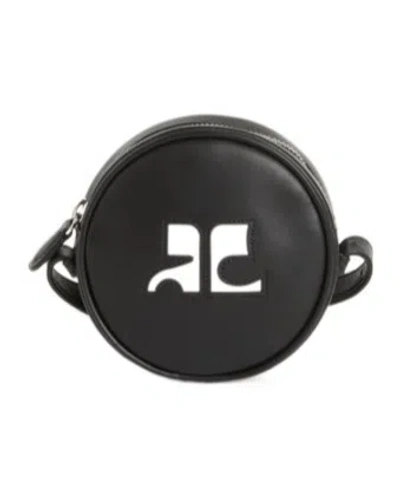 Courrèges Small Reedition Circle Bag In Black